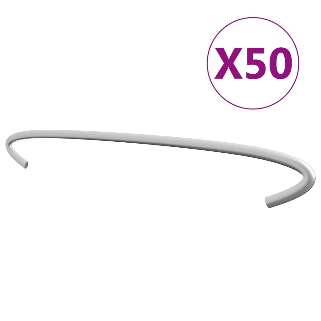 vidaXL Draht Gabionen-Distanzhalter 50 Stk. Verzinkter Stahl 30 cm, (50St)