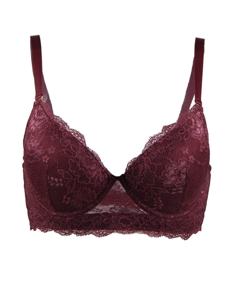 Schalen-BH Damen BH mit Spitze – Klassischer Schalen-Push-Up mit Bügel