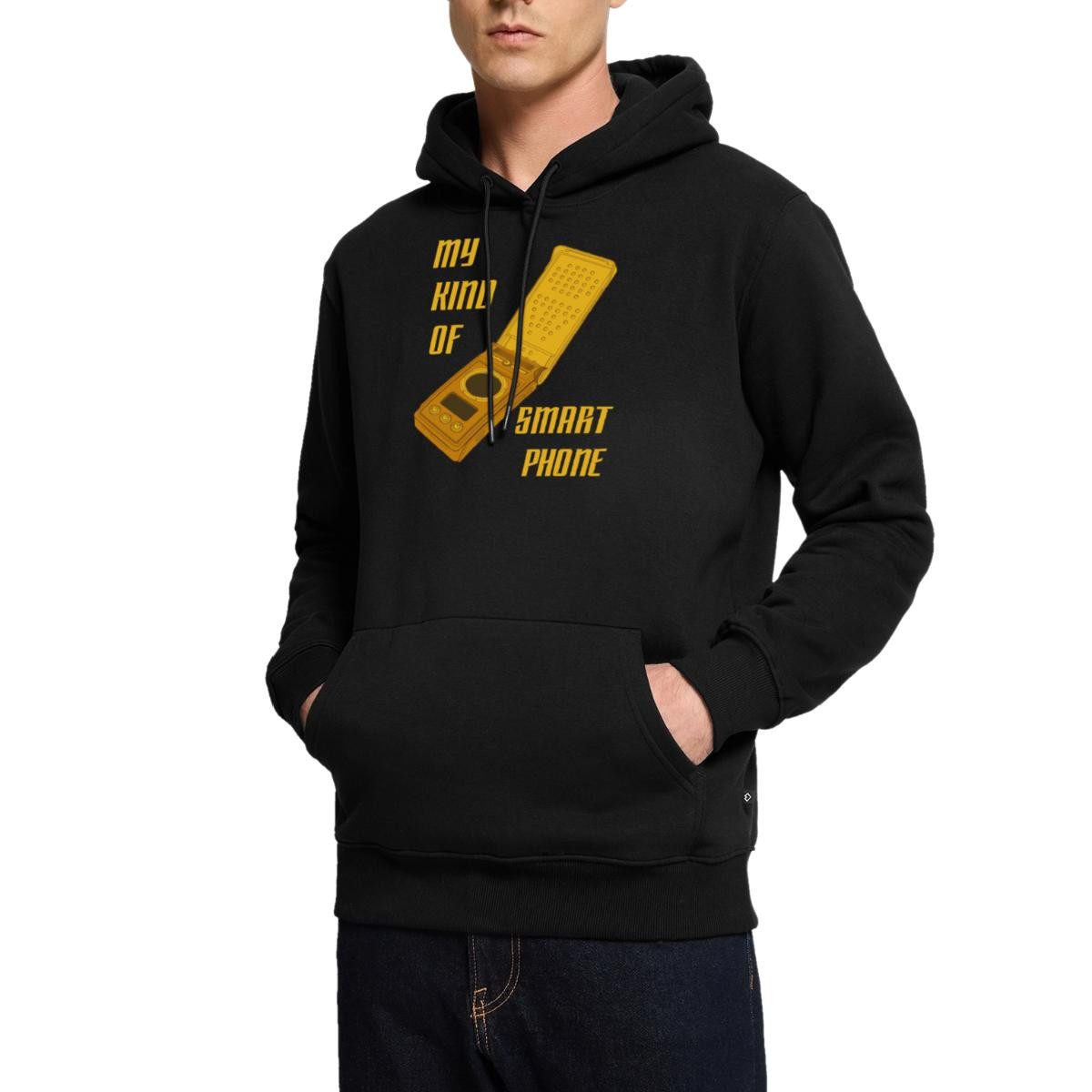 Spreadshirt Hoodie Star Trek Discovery Communicator Smartphone Herren Premium Hoodie (1-tlg)