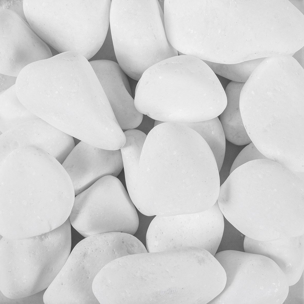 Eurosand Dekokies Dekosteine Pure White Pebbles 10-20-40mm. Marmorsteine 1kg. weiß WEISS