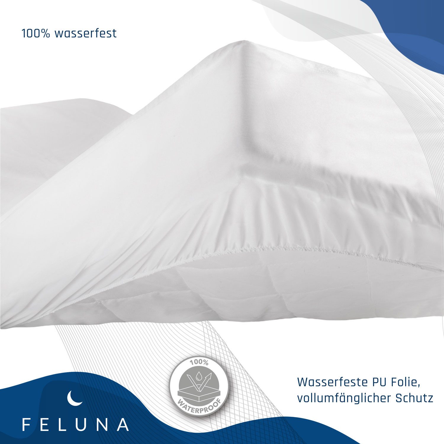 Matratzenschoner FELUNA Wasserdichter Bambus-Flanell-Matratzenschoner Baby & Erwachs. Feluna, Betteinlage aus Flanell