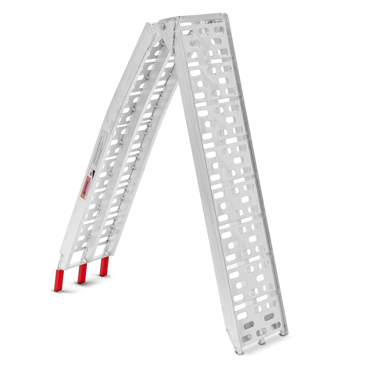 ConStands Motorradheber Set: Auffahrrampe Alu CS1 + Motorradwippe + Spanngurt Set