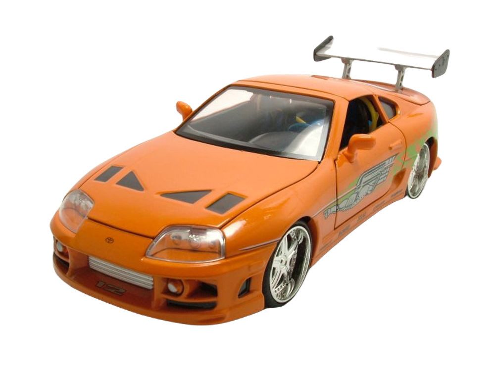 Modellauto Toyota Supra 1995 orange Brian Fast & Furious