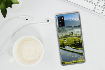 MuchoWow Handyhülle Reisfelder auf Bali, Handyhülle Samsung Galaxy A41, Smartphone-Bumper, Print, Handy