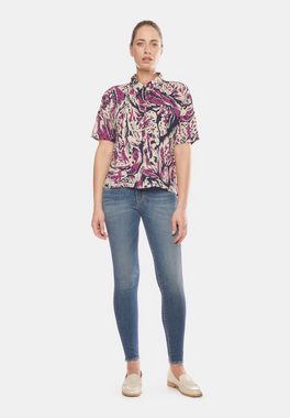 Le Temps Des Cerises Klassische Bluse mit abstraktem Allover-Print