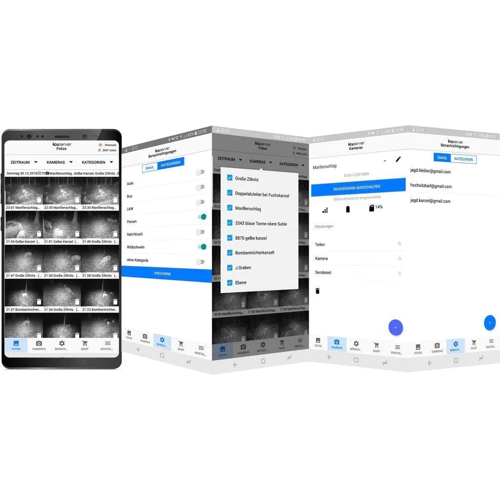 ICUserver Wildkamera ICU CLOM EasyCam inkl. 500 Coins (4G Wildkamera EasyCam – Full HD, Nachtsicht & 16 GB SD, wetterfest)