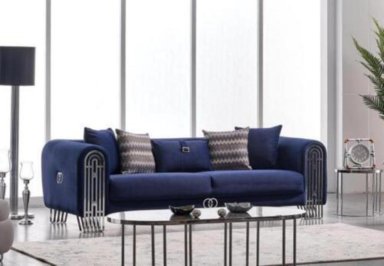 JVmoebel 3-Sitzer Wohnzimmer Sofa 3 Sitzer Modern Design Polster Textil Möbel Sofa, 1 Teile, Made in Europa