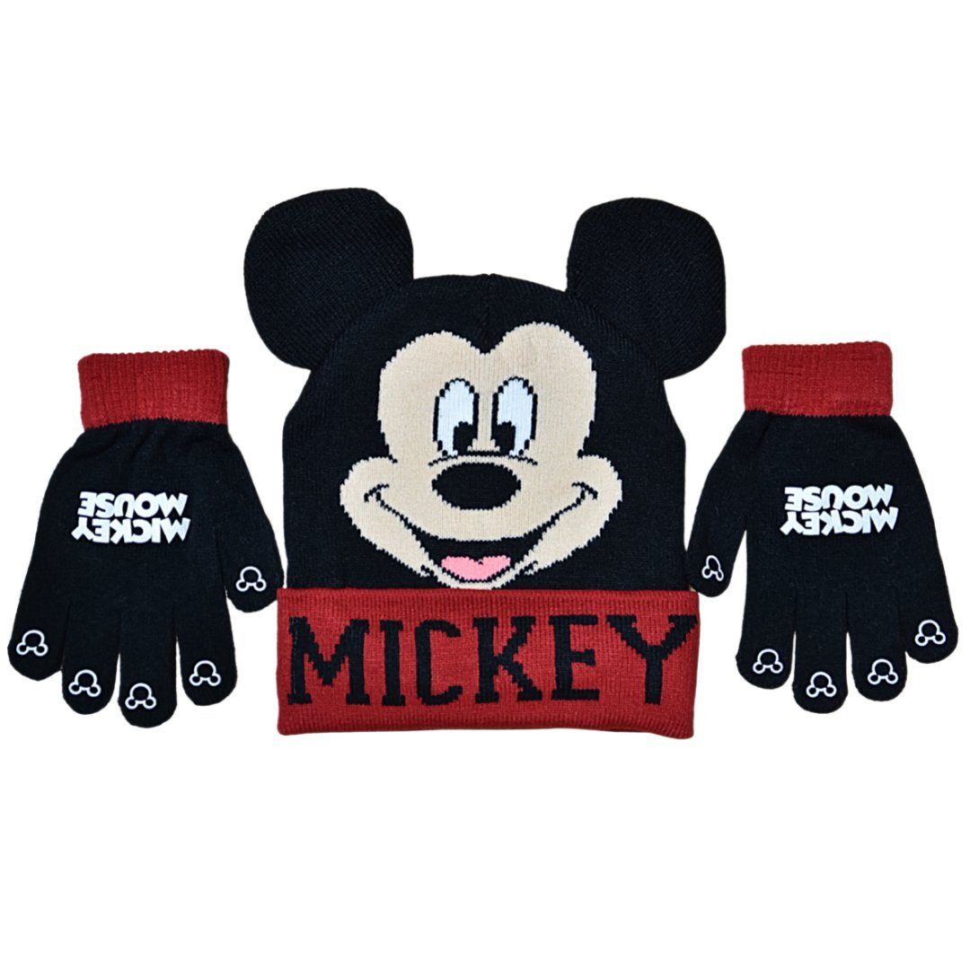 Disney Mickey Mouse Strickmütze »Micky Maus« (2-St) Micky Maus Mütze +  Handschuhe Jungen Winterset Kinder Strickmütze 52 cm 54 cm online kaufen |  OTTO