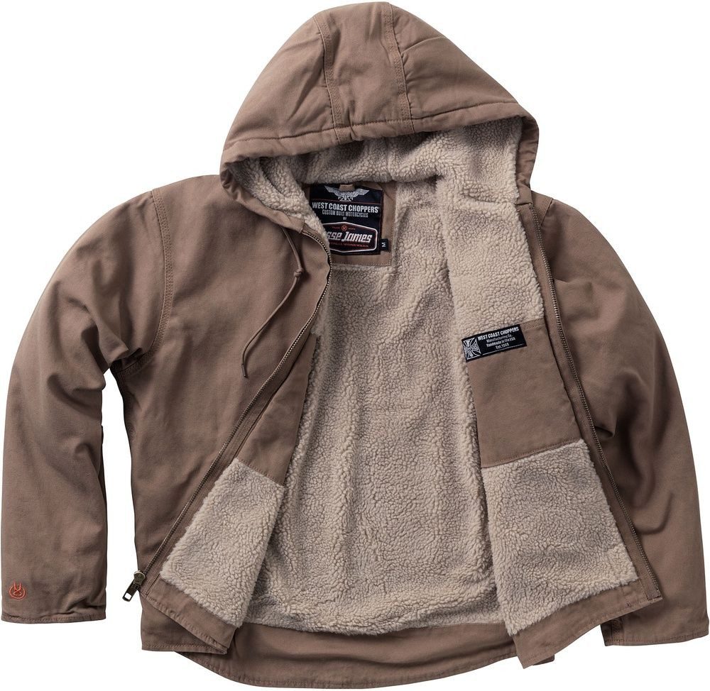 West Coast Choppers Kurzjacke Sherpa Lined Canvas Work Jacket