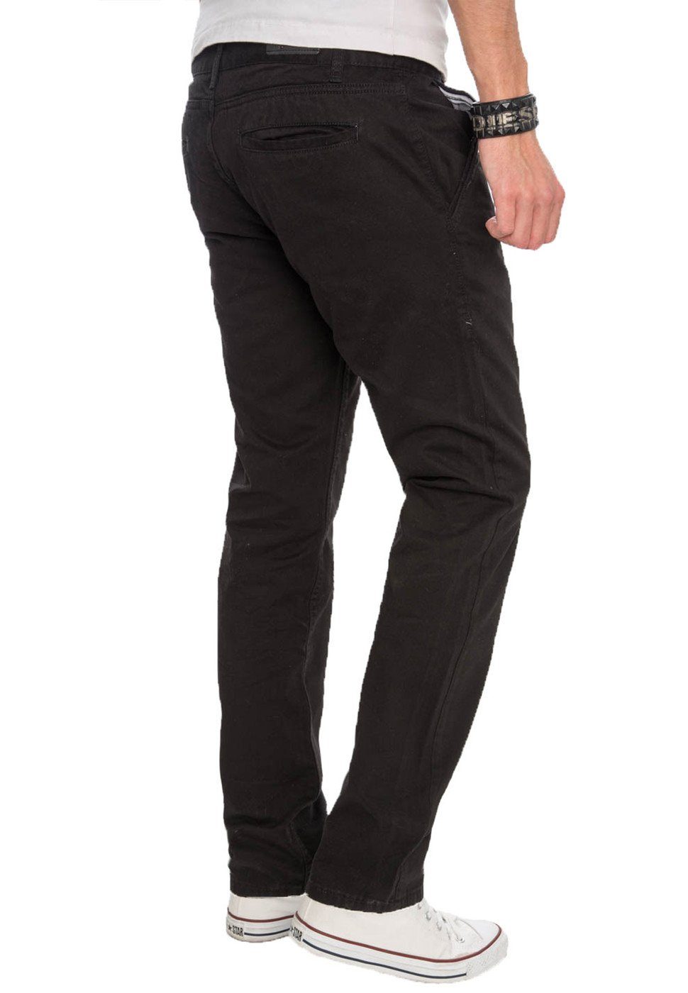 Alessandro Salvarini Chinohose Herren Regular Fit – Baumwolle Stoffhose Bequeme Hose mit geradem Bein und klassischem Design