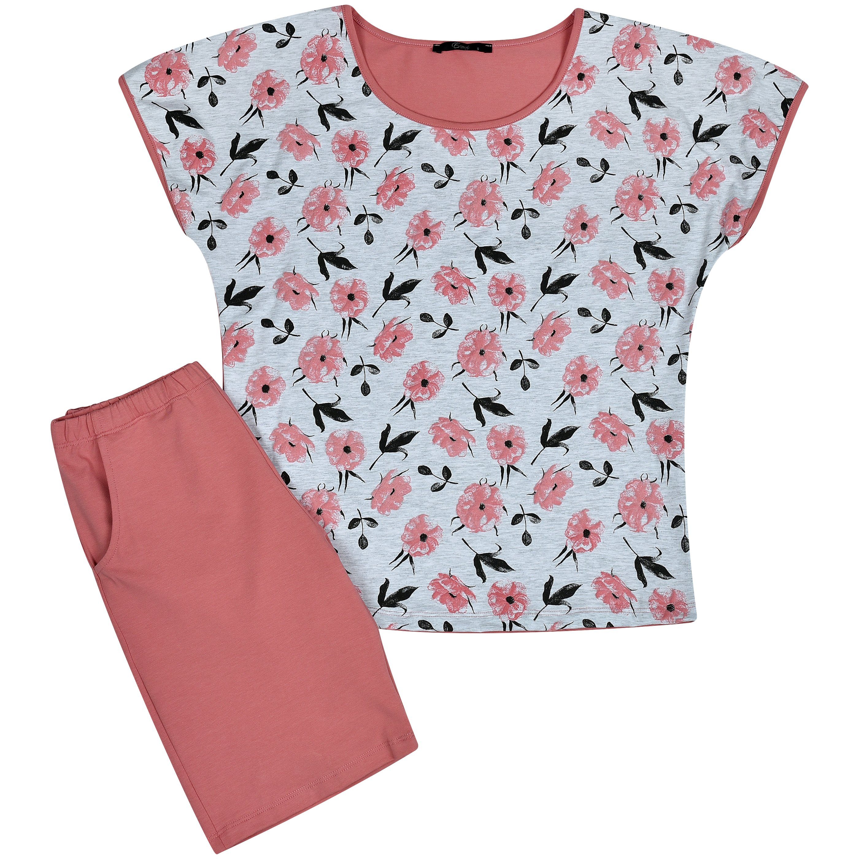 Evoni Pyjama Set Schlafanzug kurz günstig online kaufen