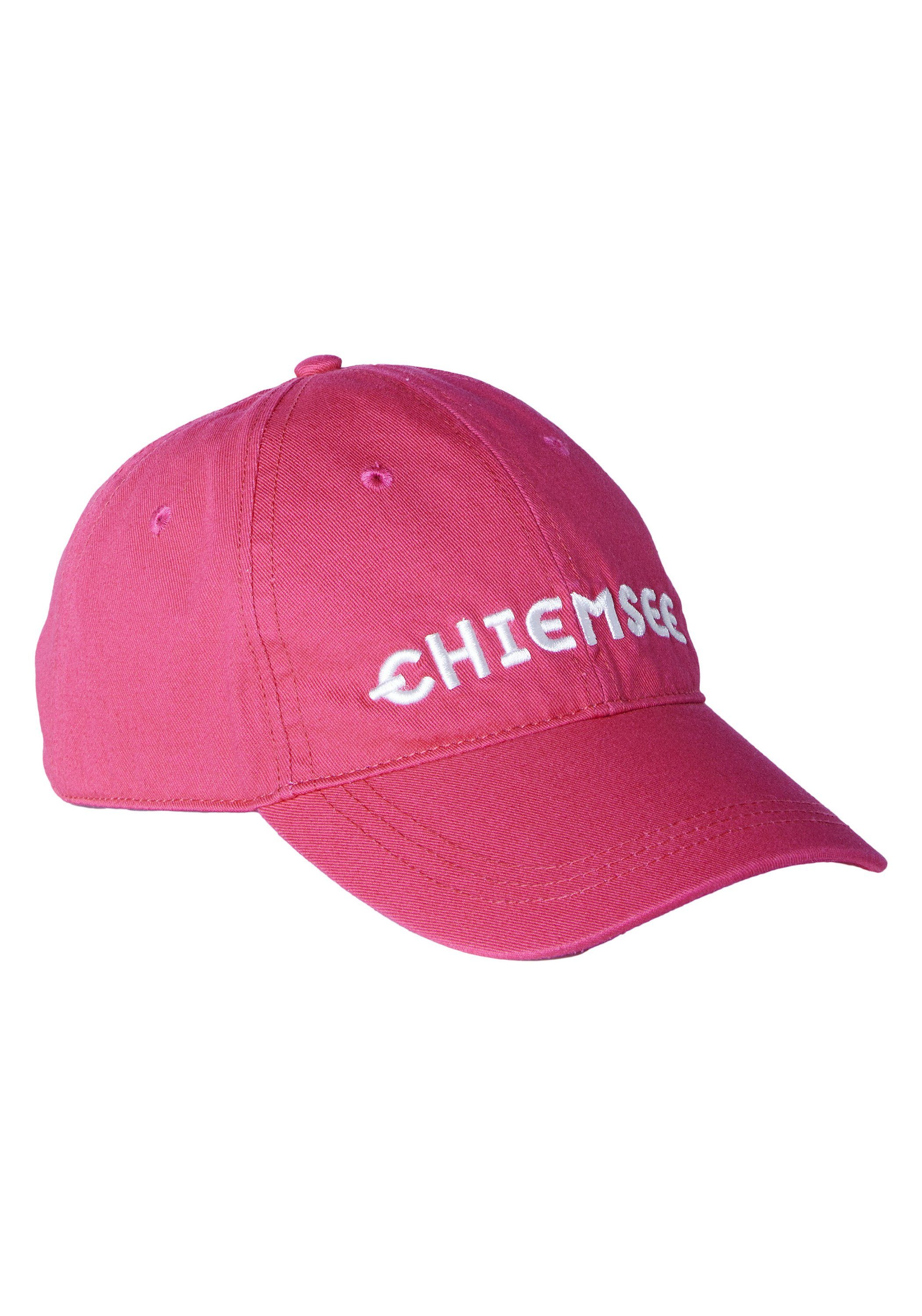 Chiemsee Baseball Cap Unisex Cap Baumwolle mit 1 Raspberry Logo aus