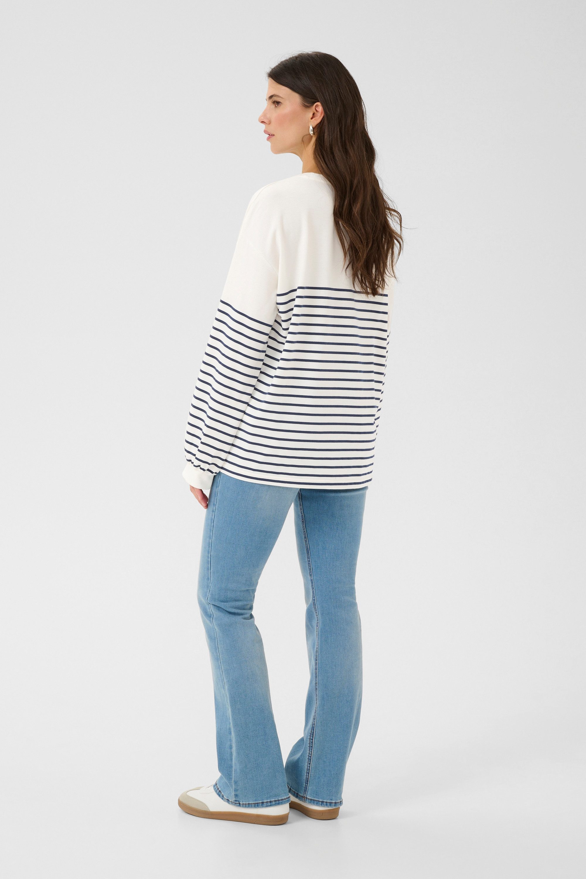 Cream Fleecepullover Sweatshirt CRSin