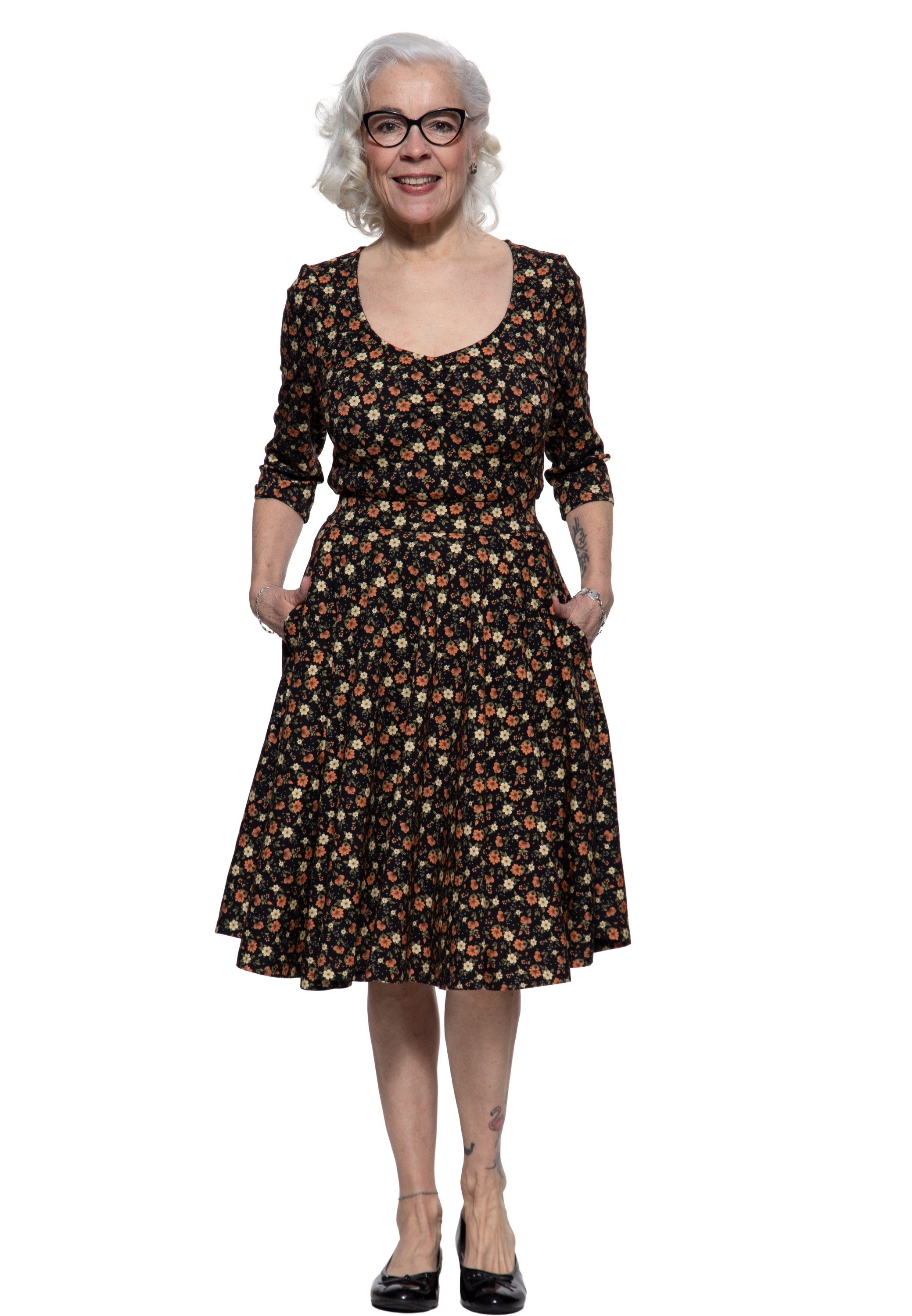 QueenKerosin Jerseykleid (1-tlg) aus schwerem Jerseystoff