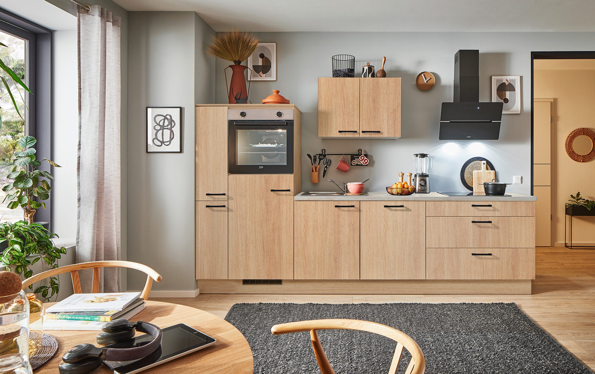 pino Küchenzeile Stockholm, individuell anpassbar, gratis günstig online kaufen