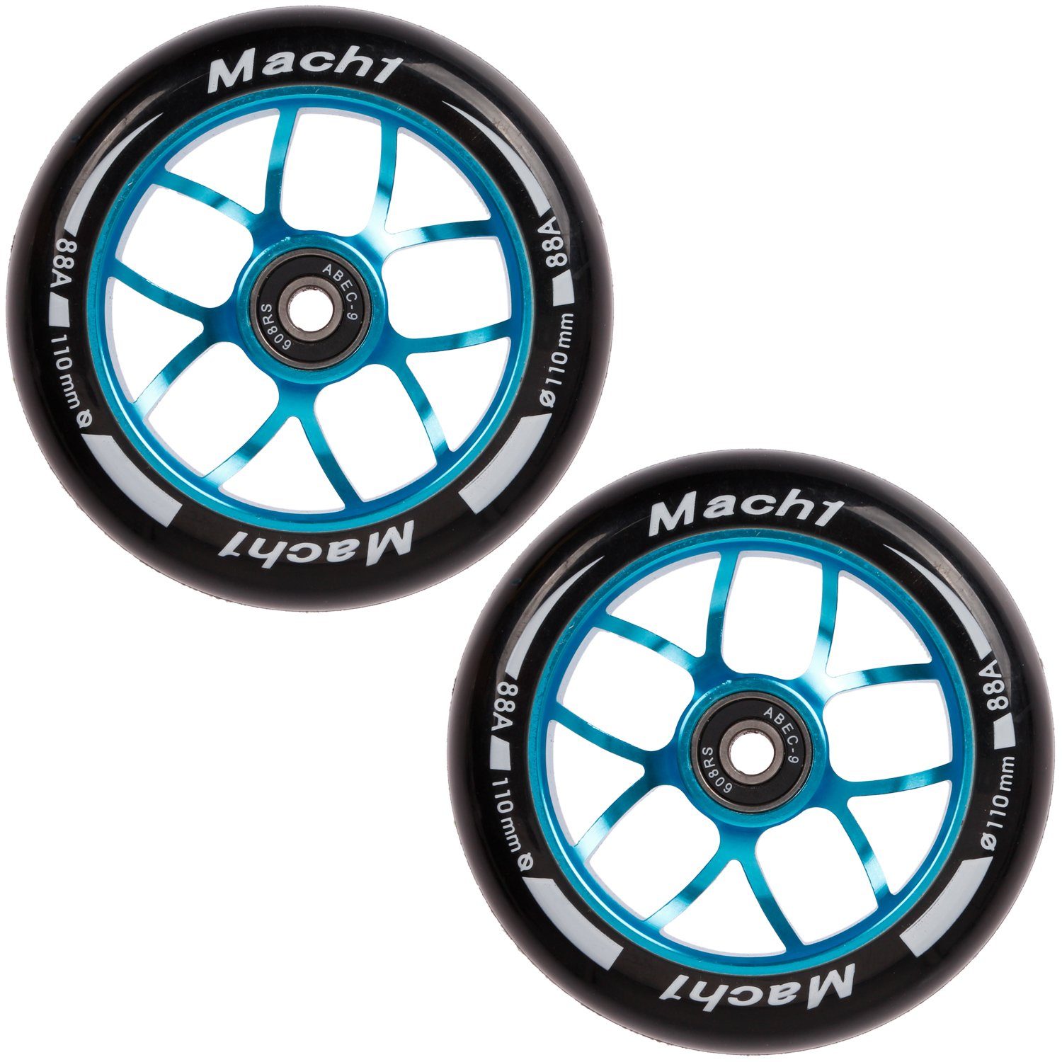 Stuntscooter 2 Stück Mach1 Stuntscooter Alu aluminium Rollen-Set