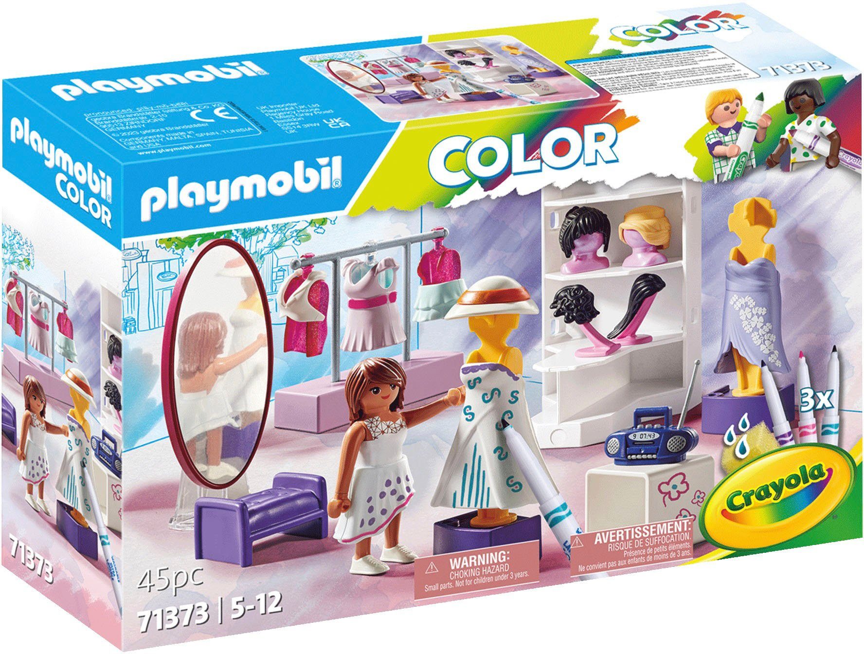 Playmobil® Fashion Design Set (71373), Color Konstruktions-Spielset, (45 St günstig online kaufen