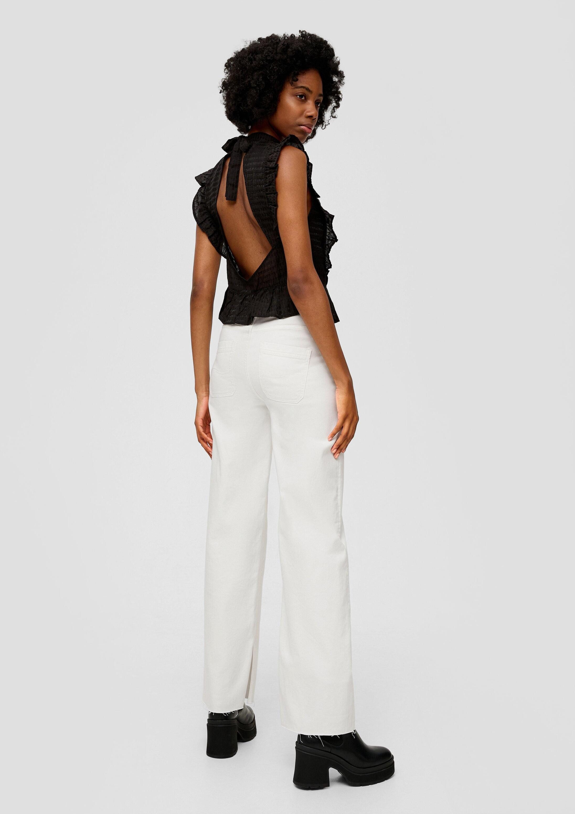 QS Weite Jeans Jeans-Hose CATIE Jeans Catie / Slim Fit / High Rise / Wide Leg