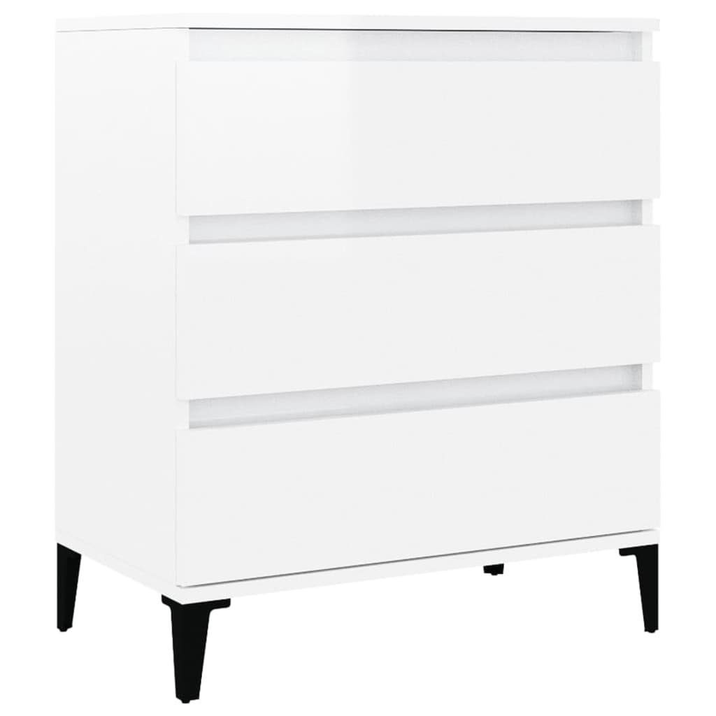 furnicato Sideboard Hochglanz-Weiß 60x35x70 cm Holzwerkstoff günstig online kaufen