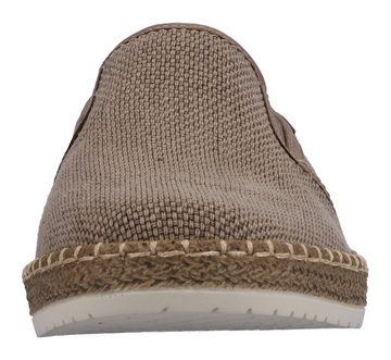 Rieker Espadrille Slipper, Strandschuh, Sommerschuh mit Stretcheinsätzen