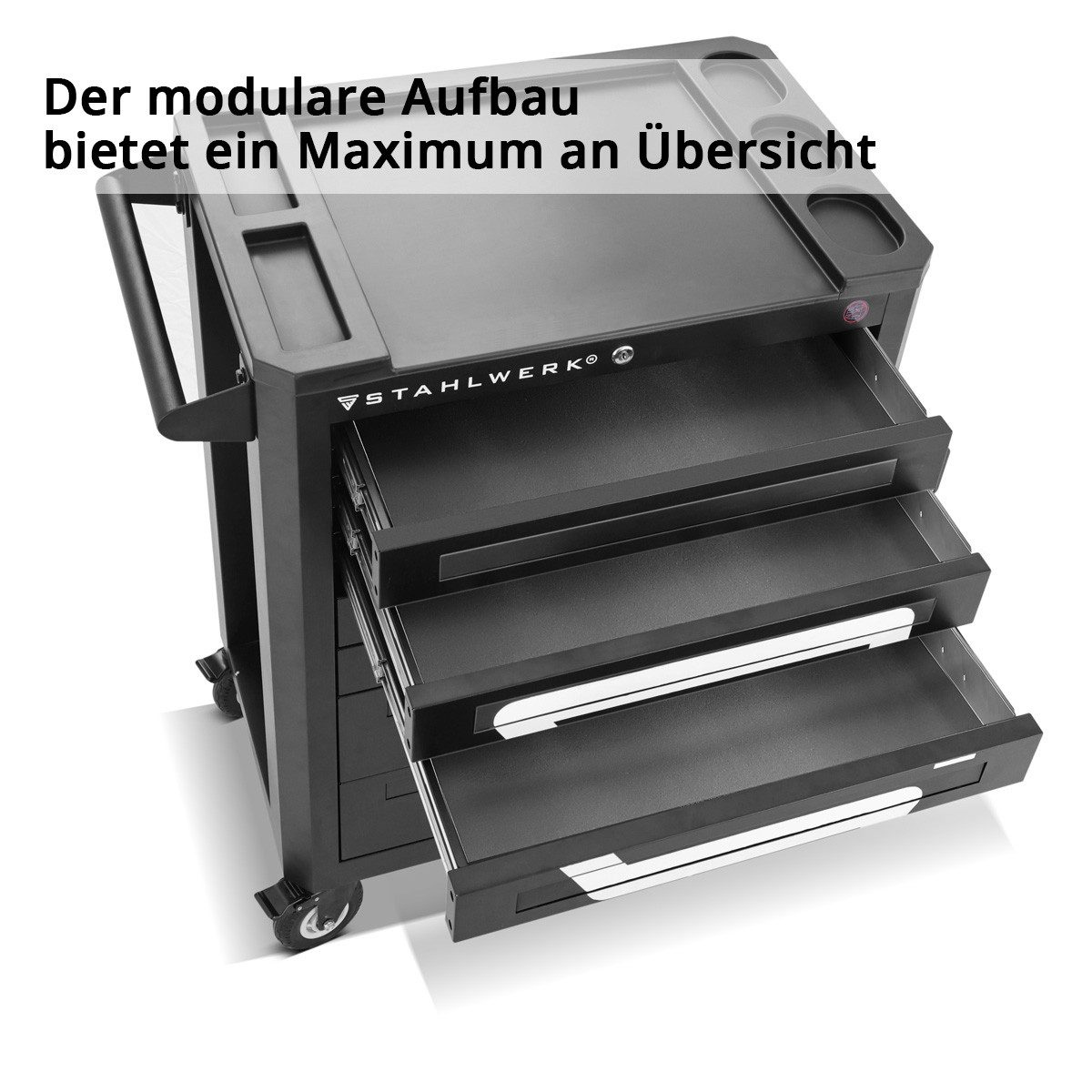 STAHLWERK Werkstattwagen Werkstattwagen FALCON mit 7 Schubladen, abschließbar Montagewagen, (1-tlg)