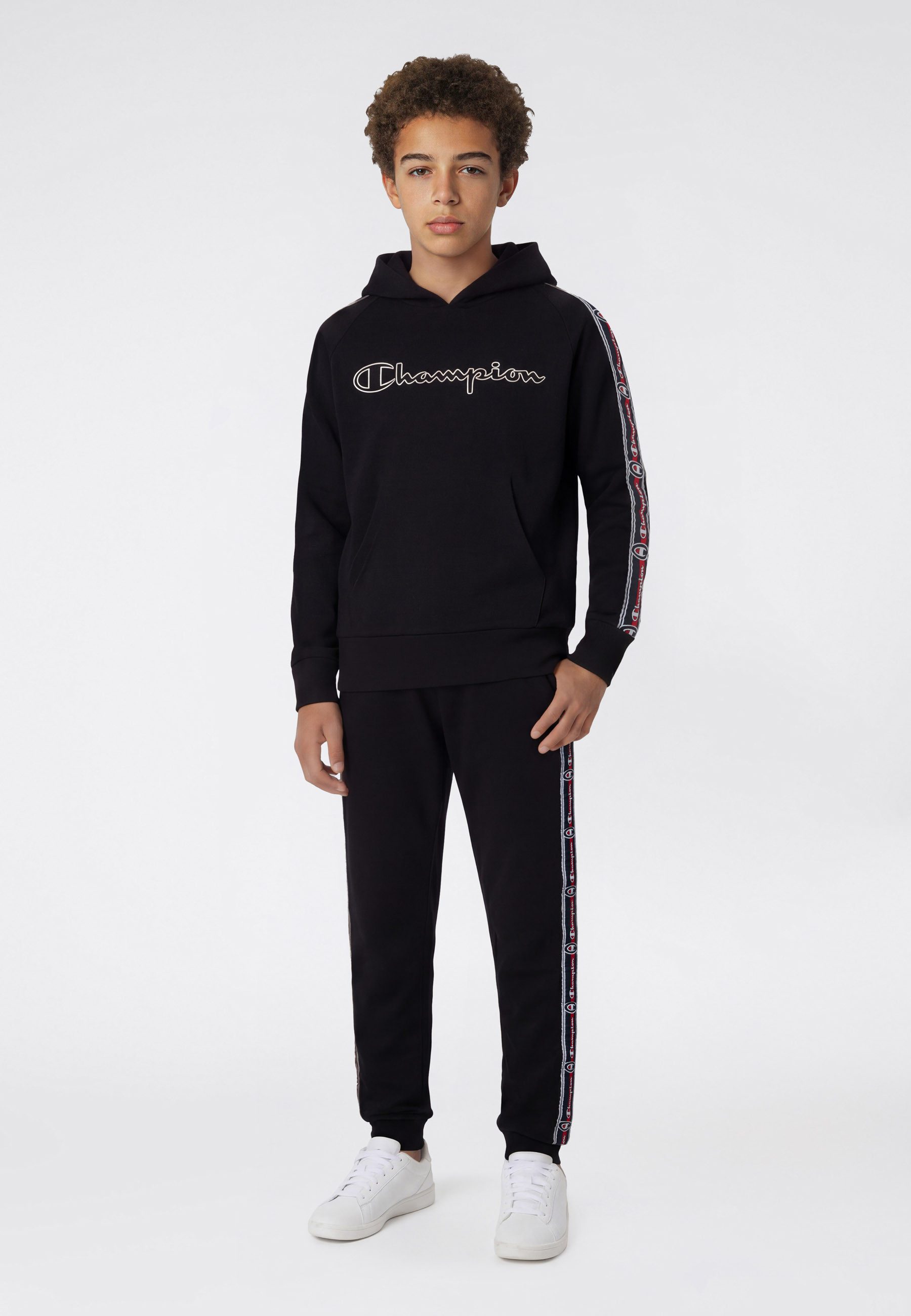 Champion Kapuzensweatshirt SPORTWEAR HOODIE Loose Fit Loose Fit, Langarm, aus Baumwolle und Polyester
