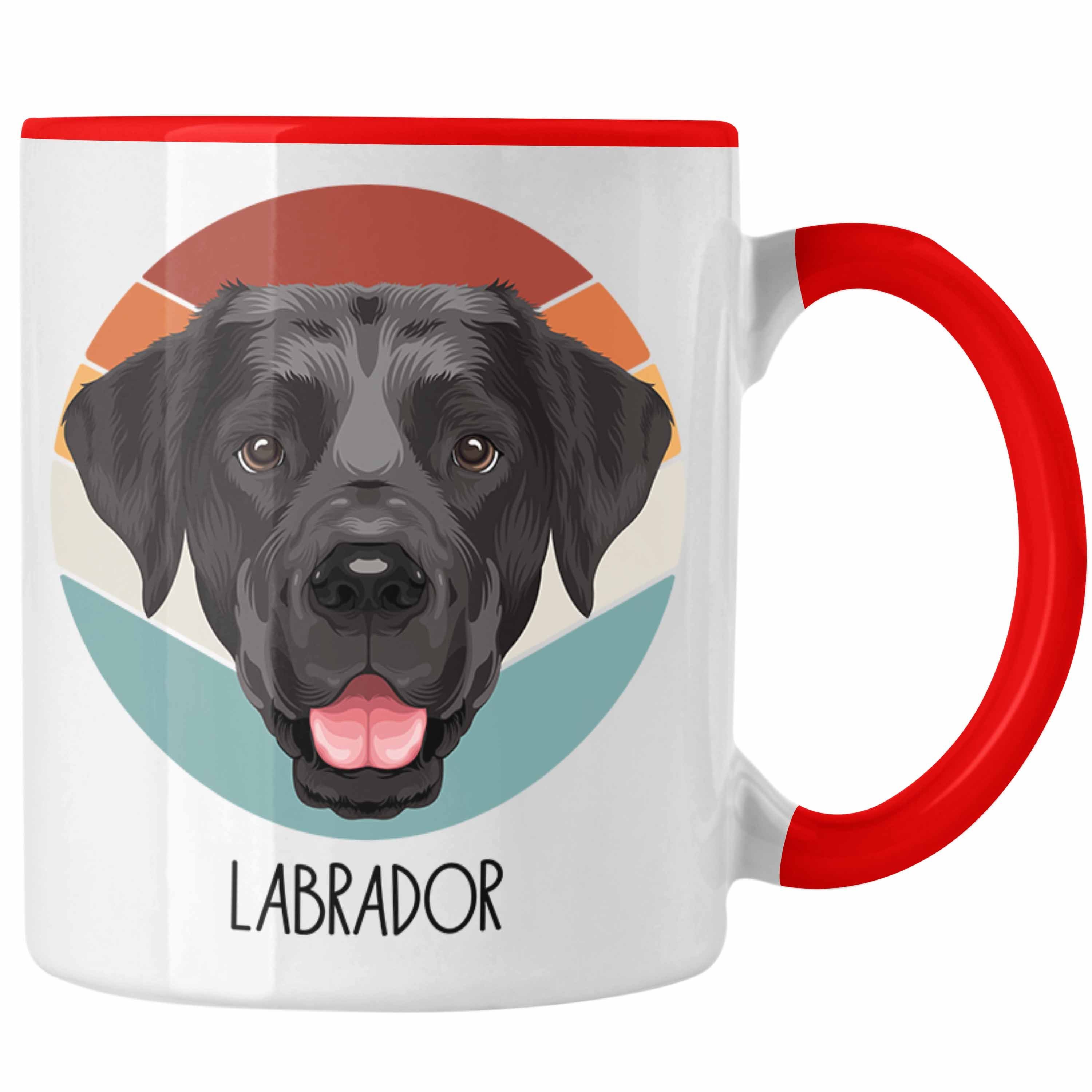 Trendation Tasse Labrador Besitzer Tasse Geschenk Lustiger Spruch Geschenkidee Labrador Rot | Teetassen