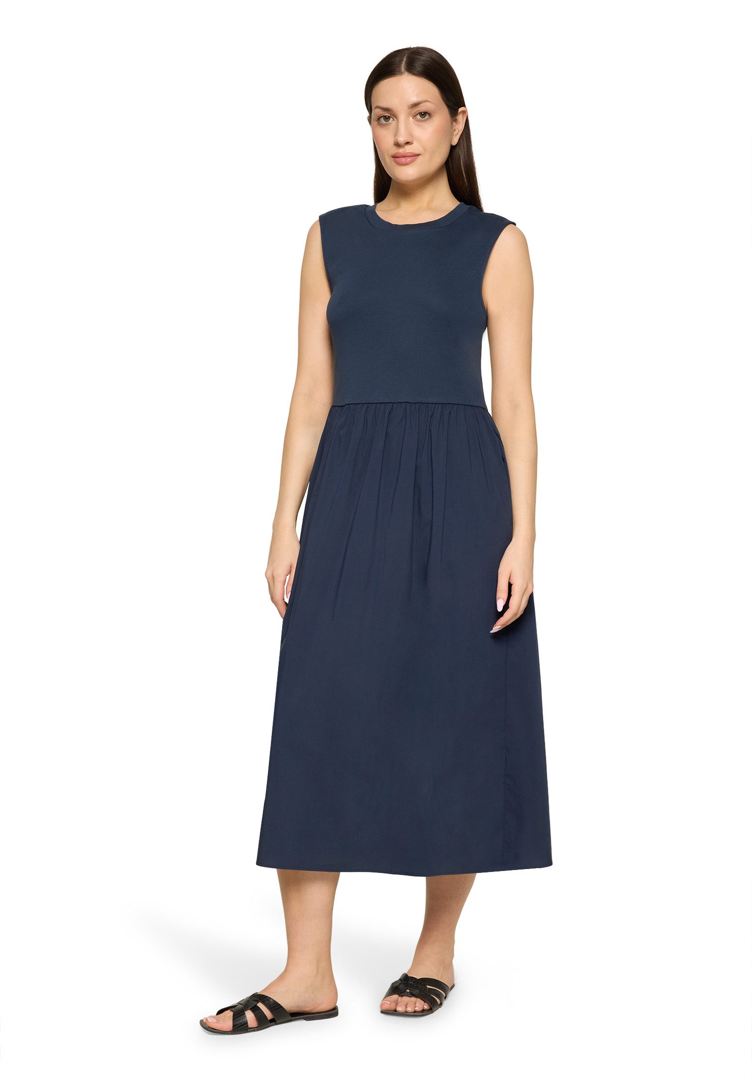 Cartoon Druckkleid Damen mit Eingrifftaschen