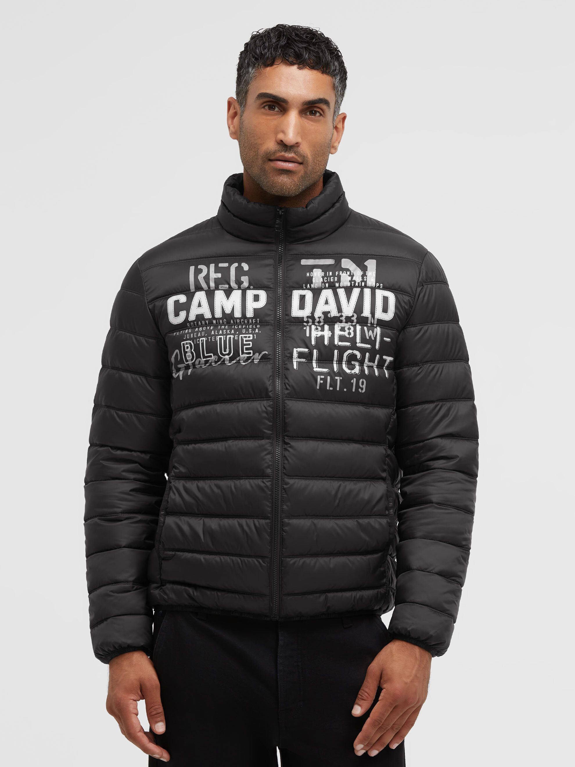 CAMP DAVID Steppjacke mit elastischem Saumabschluss