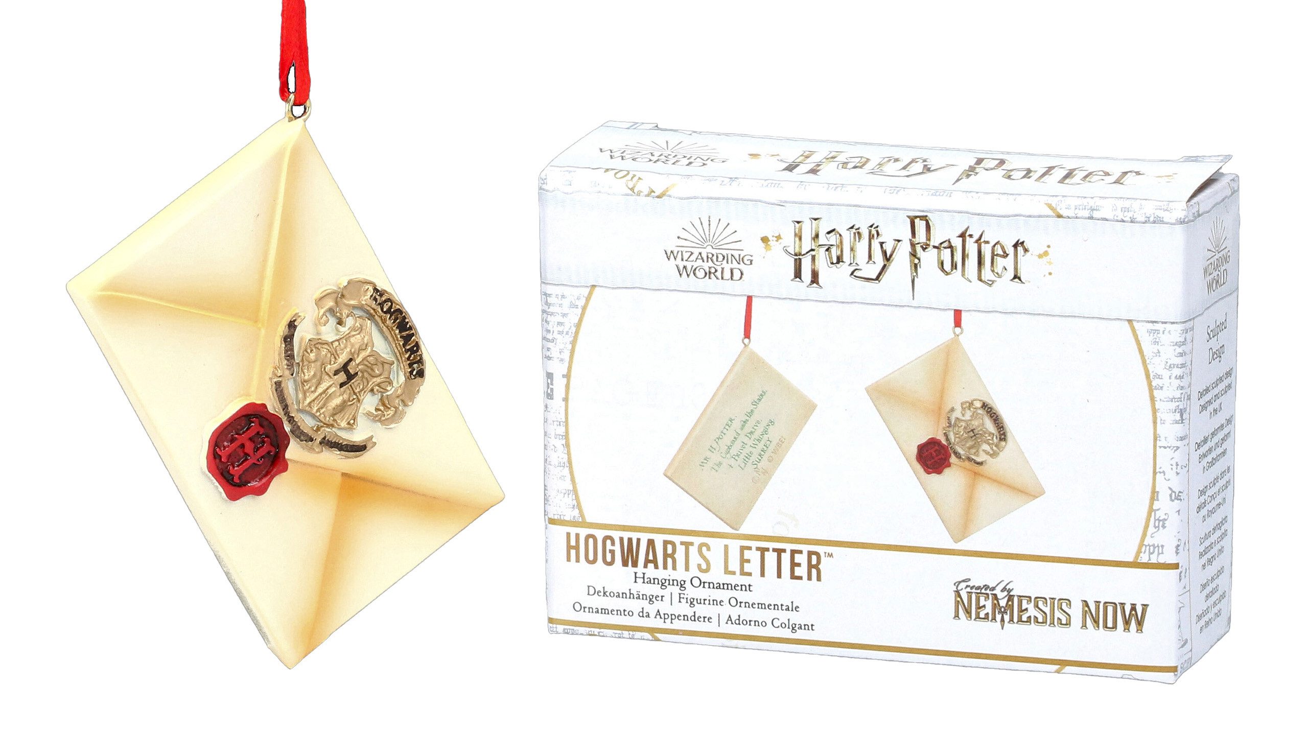 Figuren Shop GmbH Christbaumschmuck Christbaumschmuck - Harry Potter Hogwarts Brief - Weihnachten (1-tlg)