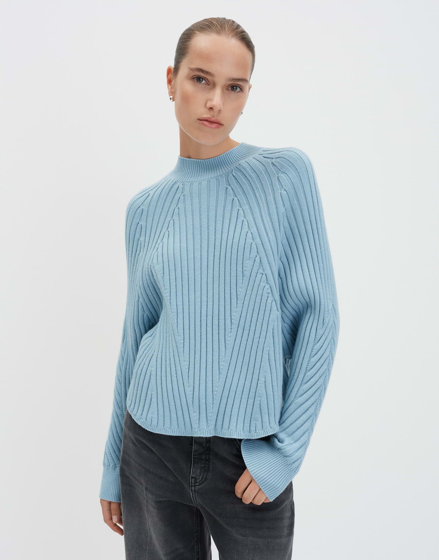someday Вязаные свитера TOUANN Rippstrickpullover aus ECOVERO™ Viskose Mix lockere Passform, weicher Griff