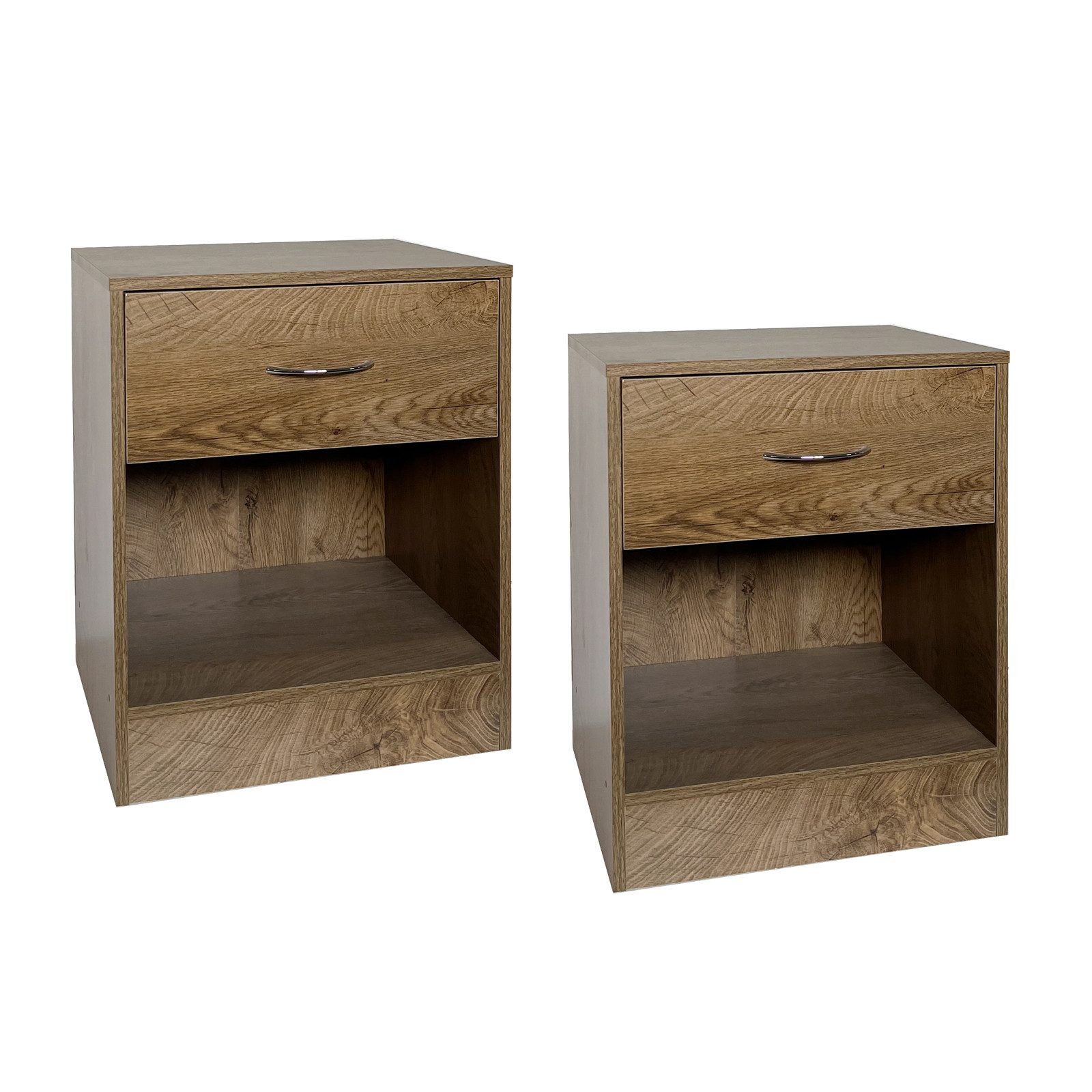 HTI-Living Nachtschrank Nachtschrank 2er Set Thekla Eiche (Set, 2-St., 2 Na günstig online kaufen