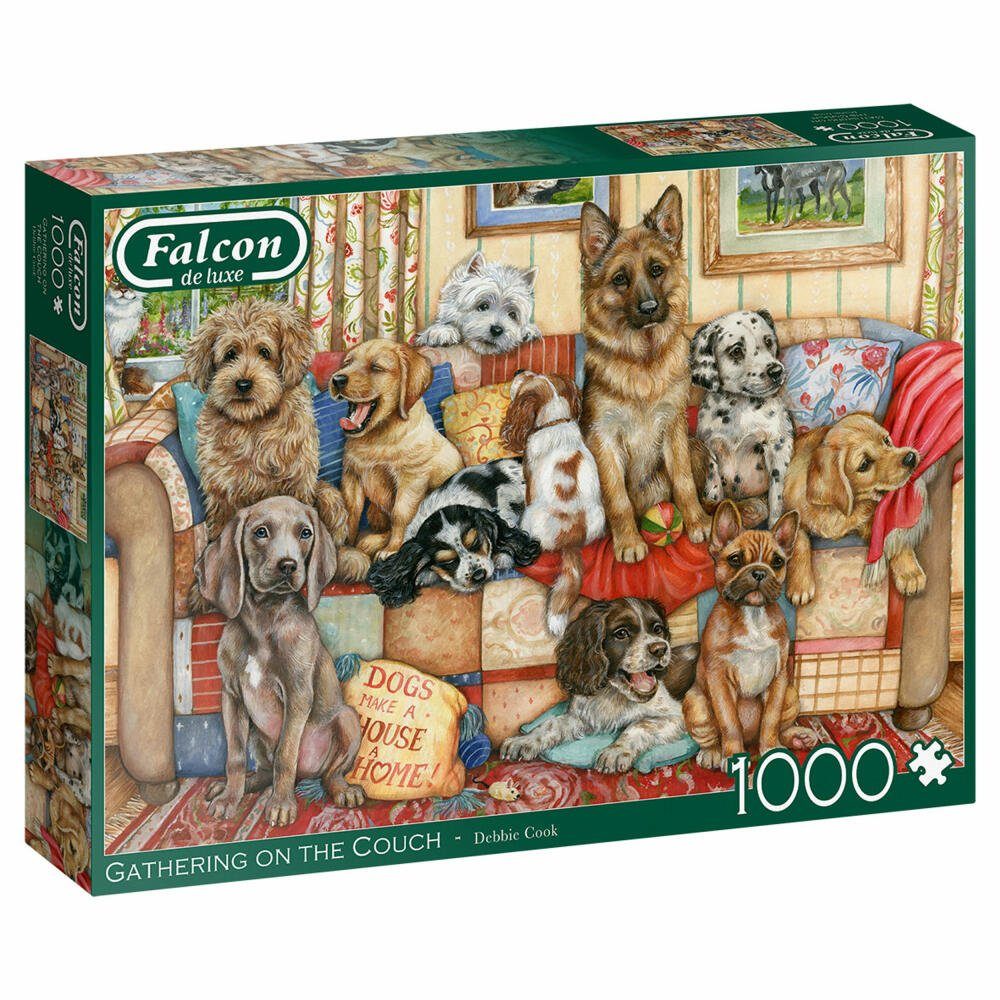 Jumbo Spiele Puzzle Falcon Gathering on the Couch 1000 Teile, 1000 Puzzleteile