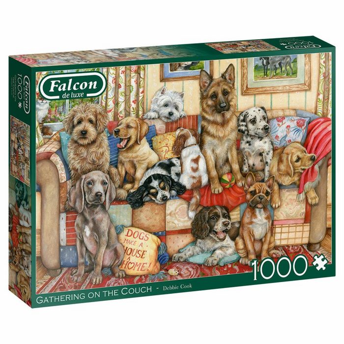 Jumbo Spiele Puzzle Falcon Gathering on the Couch 1000 Teile 1000 Puzzleteile