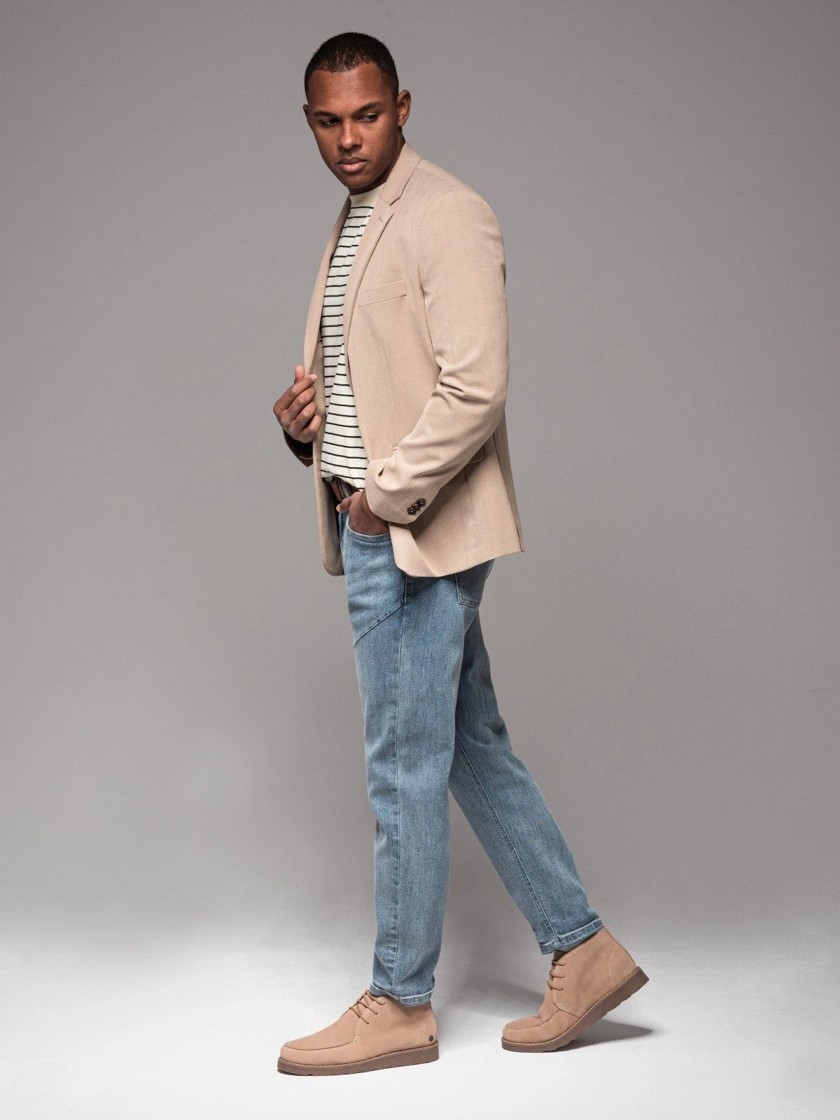 OMBRE Bequeme Jeans Denim-Hose CARROT FIT für Herren mit dekorativen Abnähe günstig online kaufen