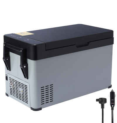 HomeMiYN Thermobehälter Kompressor kühlbox auto 38L 12V/240V tragbare Kühlschrank mit Griff