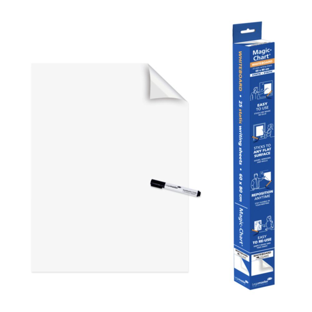 LEGAMASTER Tafel Legamaster Whiteboard-Folien Magic-Chart (B x H) 600 mm x 800 mm Weiß