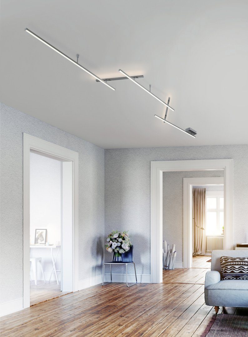TRIO Leuchten LED Deckenleuchte Indira, Dimmer, günstig online kaufen