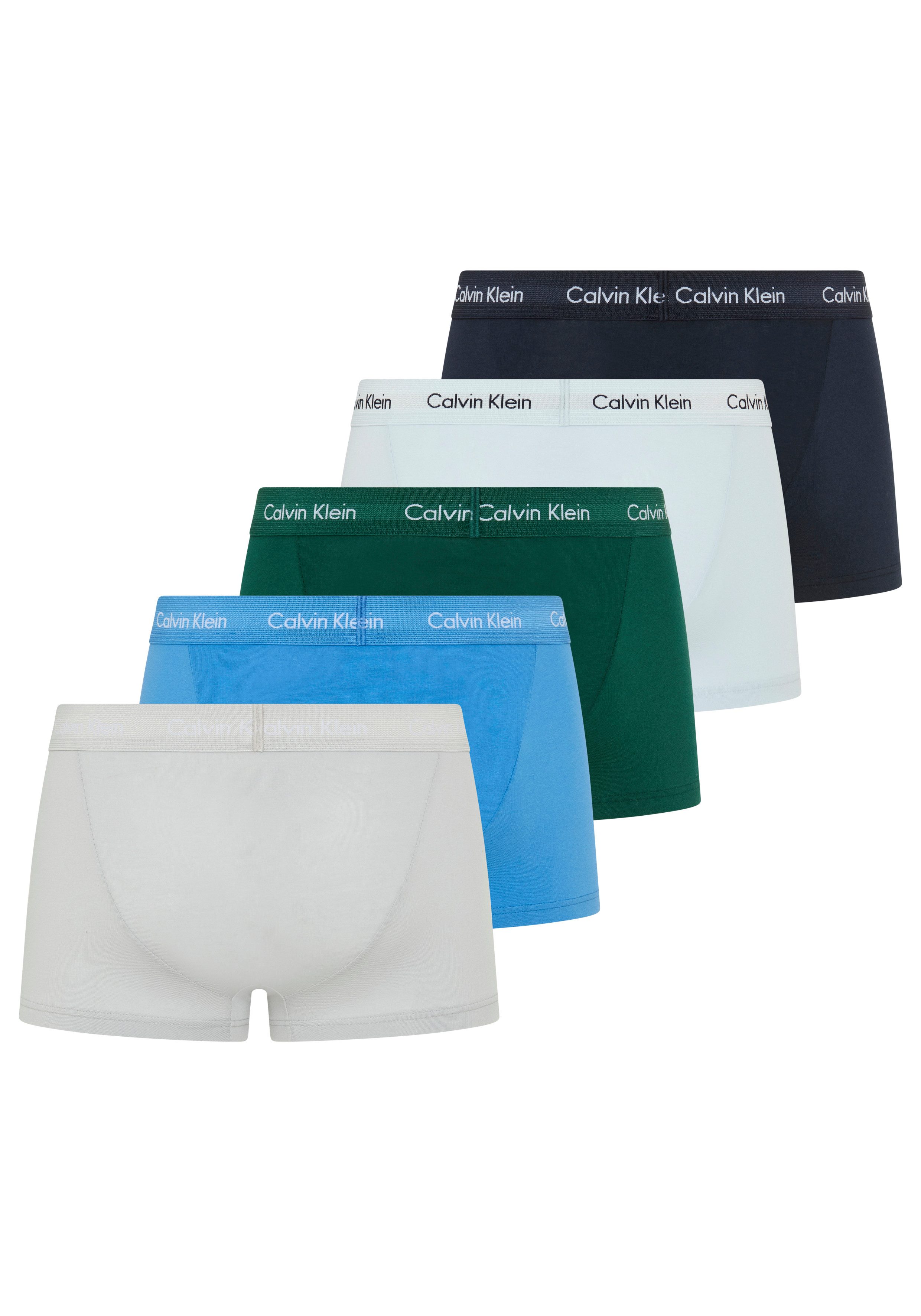 Calvin Klein Underwear Trunk LOW RISE TRUNK 5PK (Packung, 5er-Pack) mit Logo-Elastikbund (5 Stück)