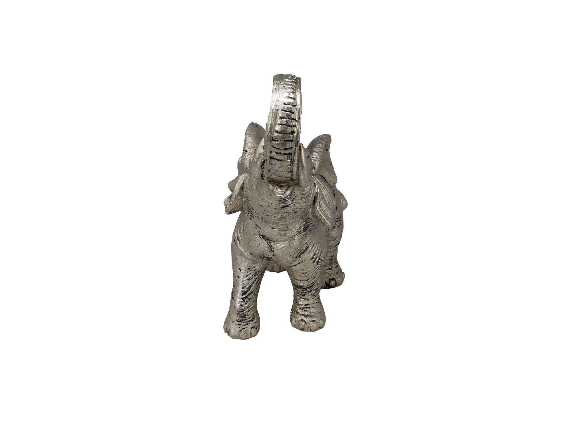 Elefant silber, stehend, Klaus ca. Skulptur 38,5 cm