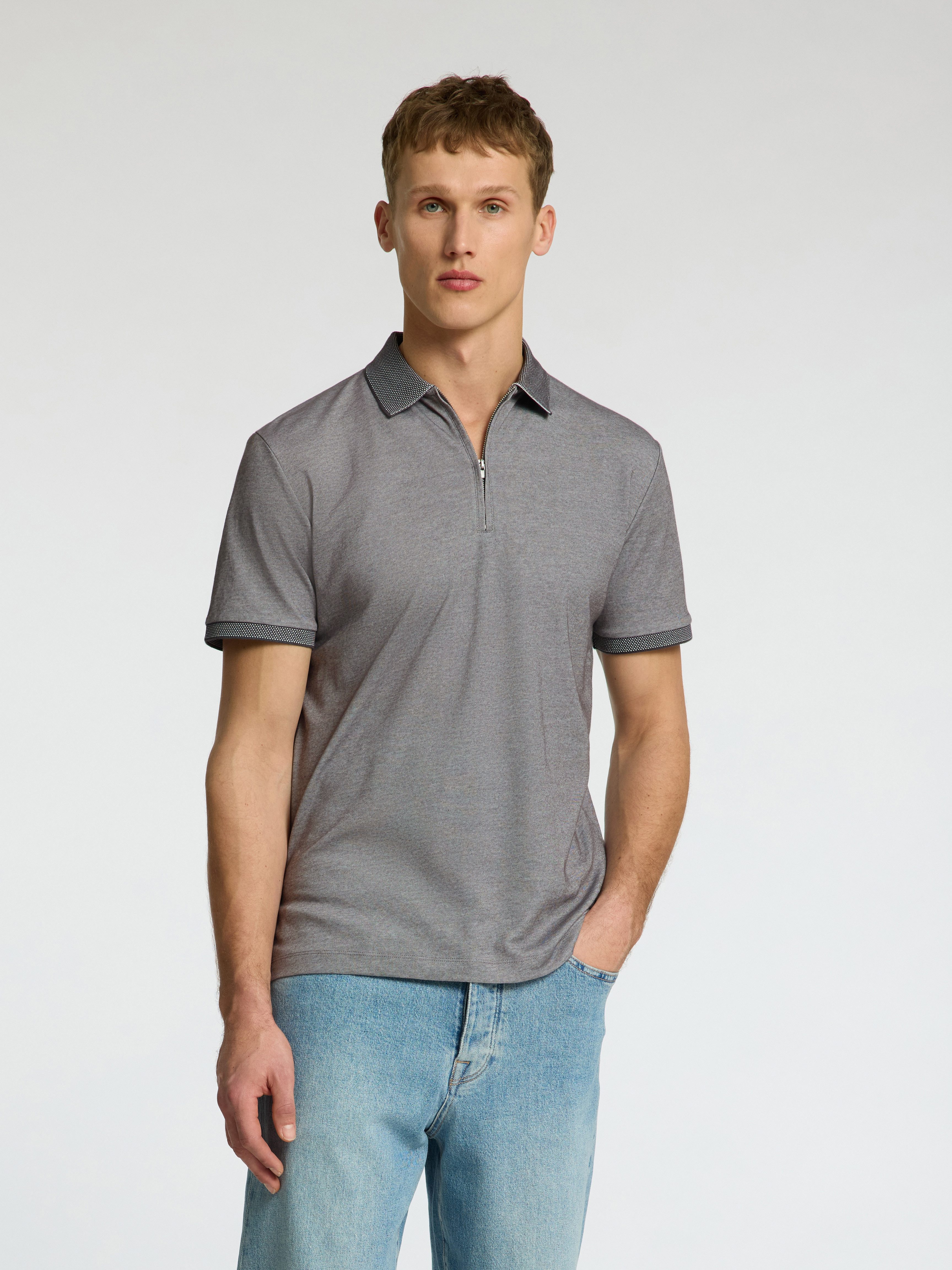 SELECTED HOMME Poloshirt SLHFAVE ZIP SS günstig online kaufen