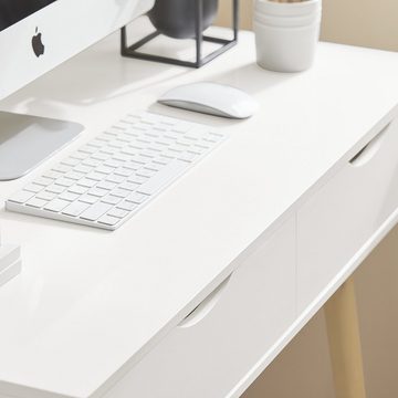SoBuy Schreibtisch FWT40, mit 2 Schubladen Tisch Computertisch Kinderschreibtisch Bürotisch
