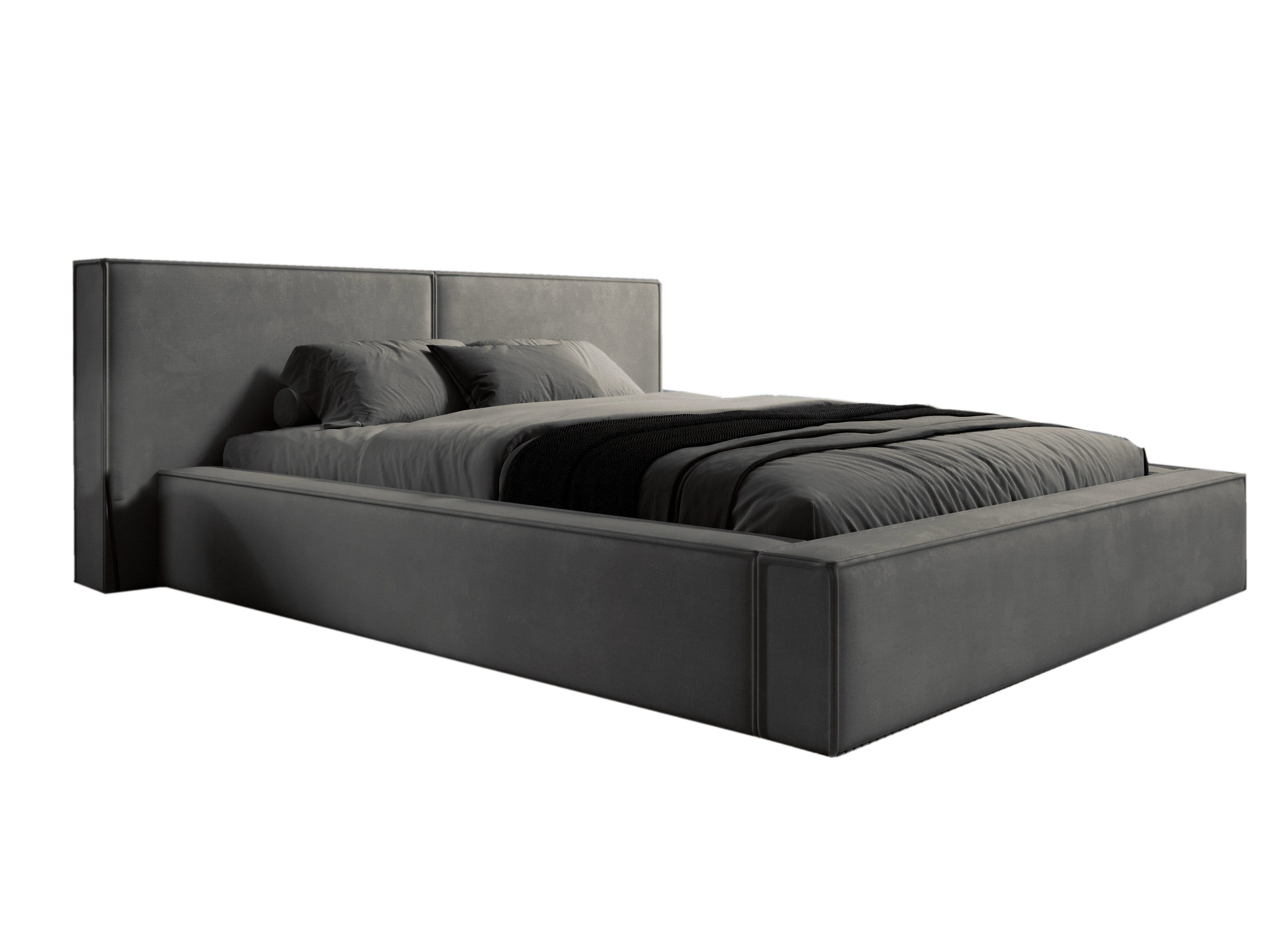 Compleo Polsterbett mit Bettkasten und Lattenrost, gepolstertes Kopfteil HE günstig online kaufen