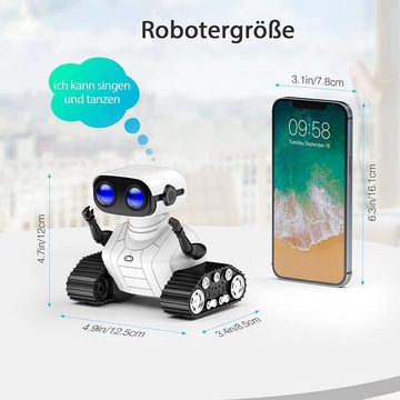 Gontence RC-Roboter RC-Roboter Intelligenter Roboter (2.4GHz Ferngesteuertes Roboter Spielzeug, 1-tlg., wiederaufladbar mit LED-Augen,Musik,Interessanten Geräuschen)