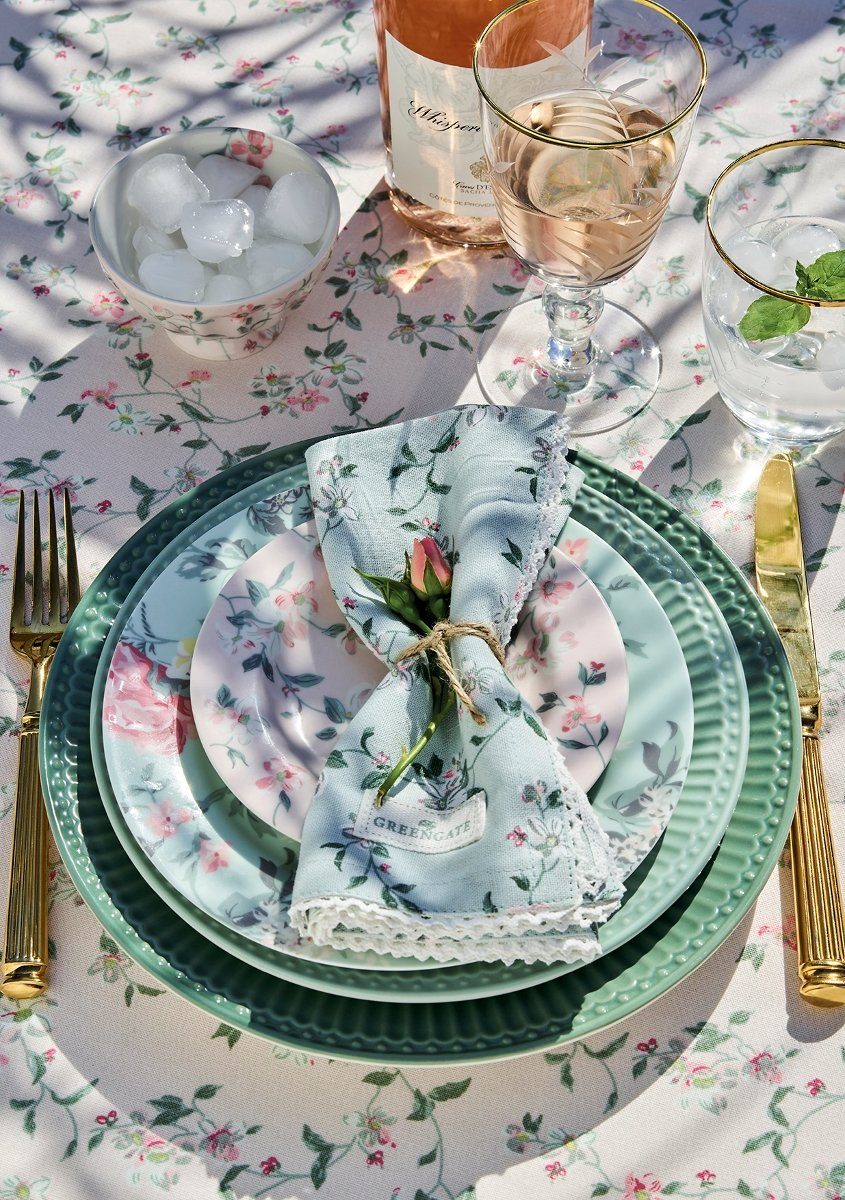 Greengate Becher Alice Becher mit Henkel dusty green 0,4 l, Steinzeug