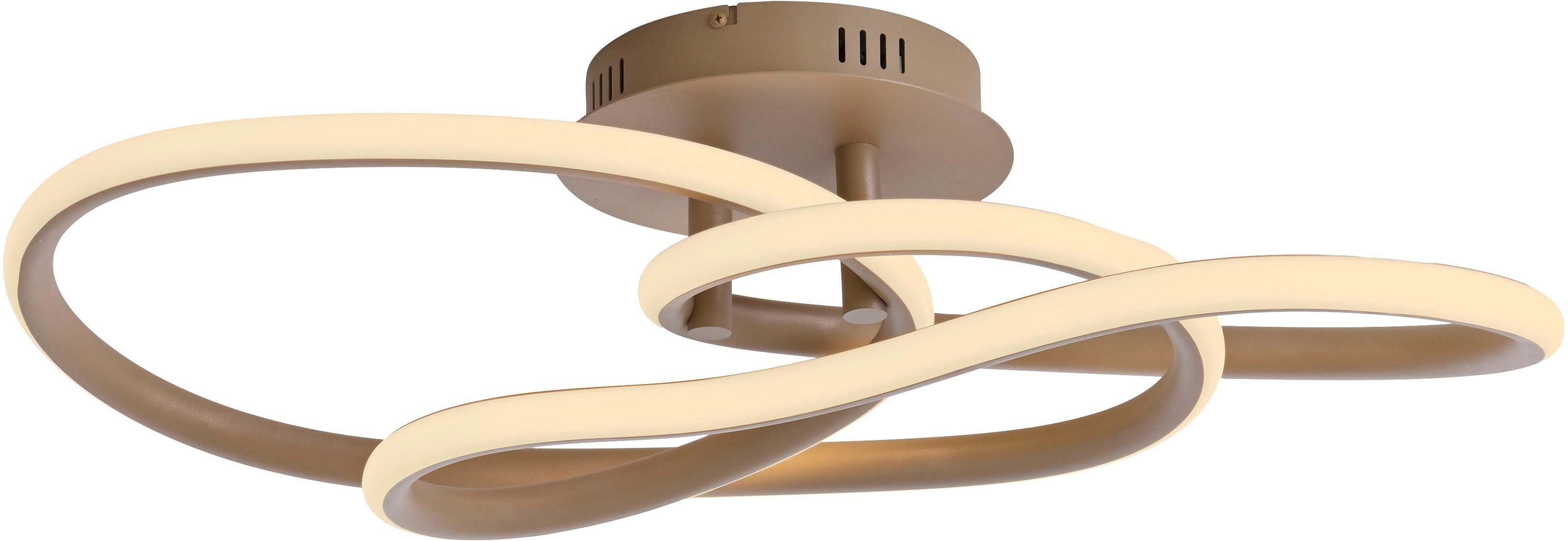 Paul Neuhaus LED Deckenleuchte TWIST, Memoryfunktion, LED fest integriert, Warmweiß, Stufenlos dimmbar über Lichtschalter, Memoryfunktion