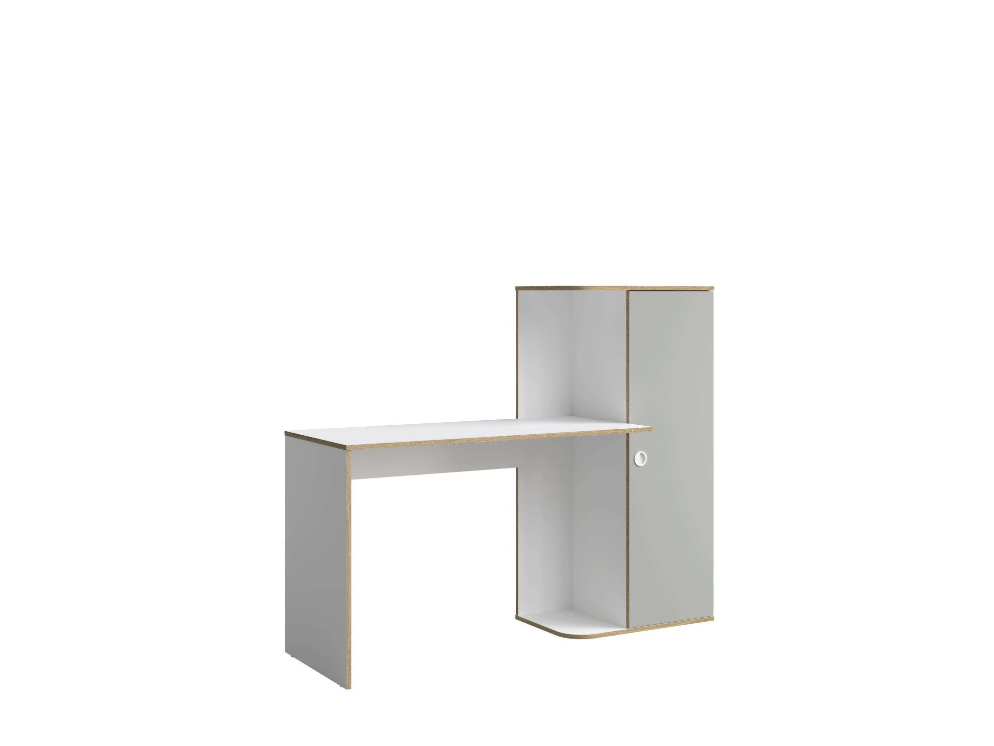 Home affaire Schreibtisch ELLETE Computertisch mit viel Stauraum, Maße B/T/ günstig online kaufen