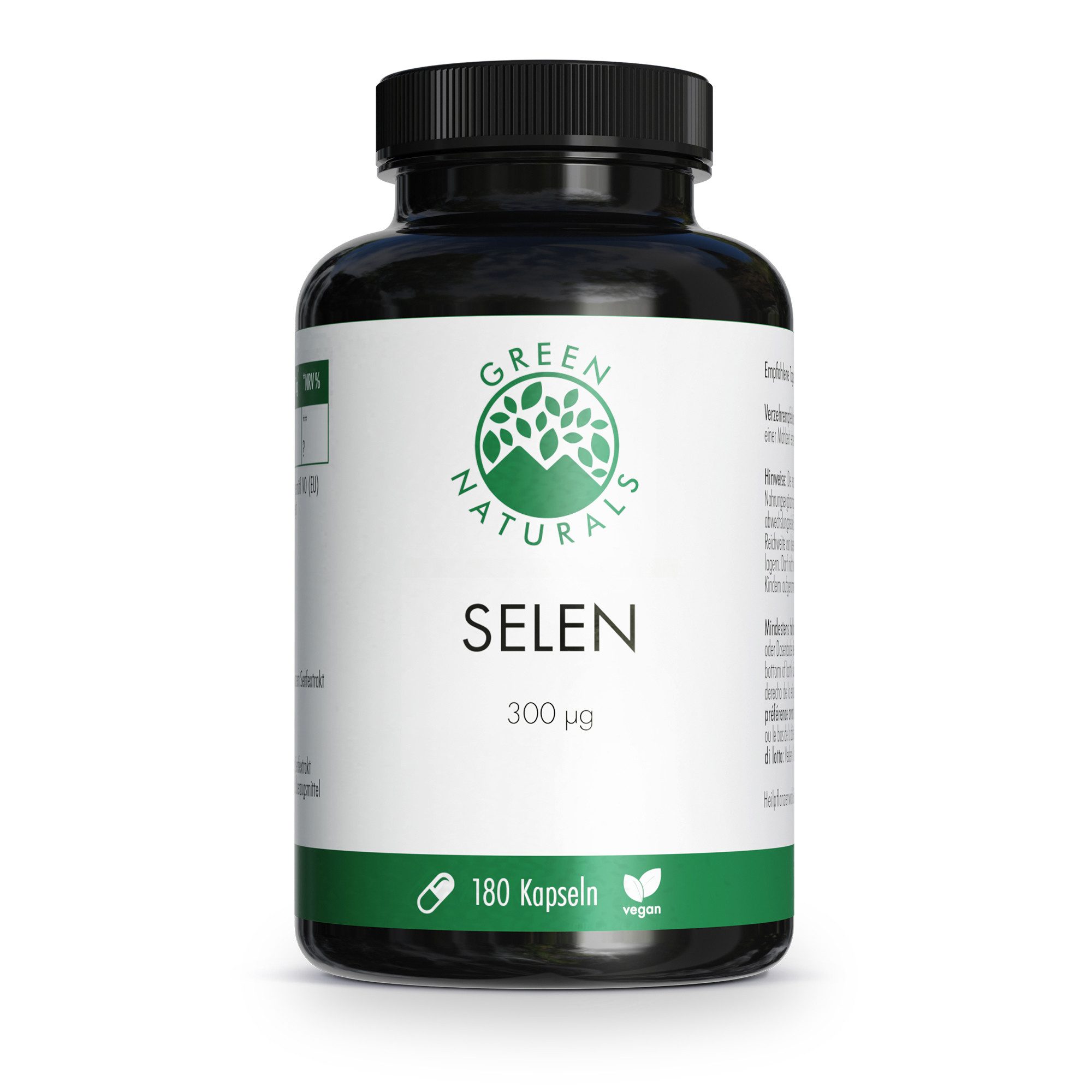 Green Naturals Selen 300 µg rein pflanzlich vegan KAP, 74.0 g