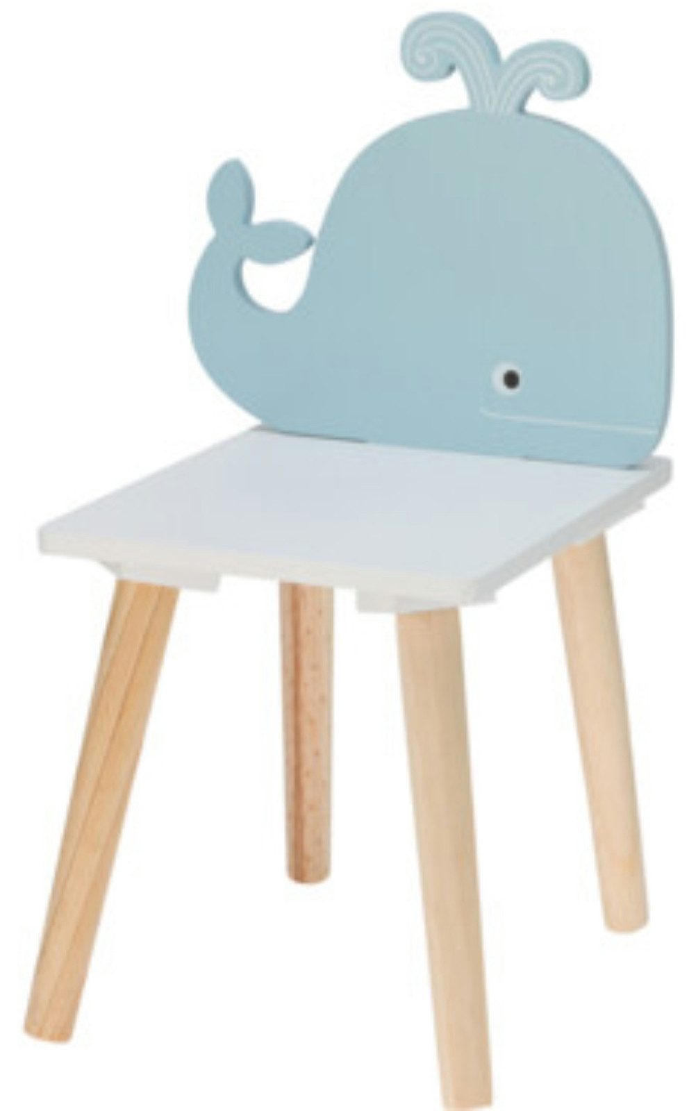 Koopman Kinderstuhl Kinderhocker MDF 52x30x24 cm Fisch / Elefant / Wal / Bä günstig online kaufen