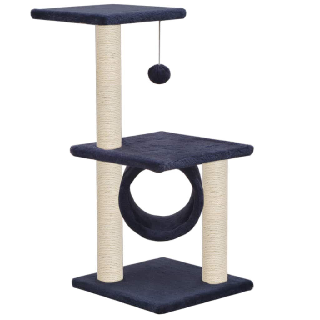 vidaXL Kratzbaum 65 cm Katzen-Kratzbaum Sisal 65 cm Dunkelblau